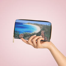 Load image into Gallery viewer, Pockets for cash, c/cards, coins, & more. Stylish faux leather, lots of original artworks by Kerry Sandhu Art to choose from