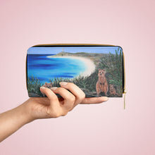 Load image into Gallery viewer, Pockets for cash, c/cards, coins, & more. Stylish faux leather, lots of original artworks by Kerry Sandhu Art to choose from