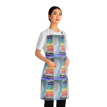 Load image into Gallery viewer, Apron - lightweight, silky finish 100% polyester, two front pockets. Many original artwork designs by Kerry Sandhu Art