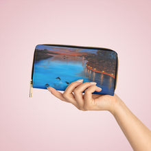 Load image into Gallery viewer, Pockets for cash, c/cards, coins, & more. Stylish faux leather, lots of original artworks by Kerry Sandhu Art to choose from