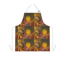 Load image into Gallery viewer, Apron - lightweight, silky finish 100% polyester, two front pockets. Many original artwork designs by Kerry Sandhu Art