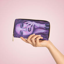 Load image into Gallery viewer, Pockets for cash, c/cards, coins, & more. Stylish faux leather, lots of original artworks by Kerry Sandhu Art to choose from