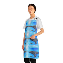 Load image into Gallery viewer, Apron - lightweight, silky finish 100% polyester, two front pockets. Many original artwork designs by Kerry Sandhu Art