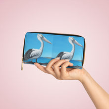 Load image into Gallery viewer, Pockets for cash, c/cards, coins, & more. Stylish faux leather, lots of original artworks by Kerry Sandhu Art to choose from