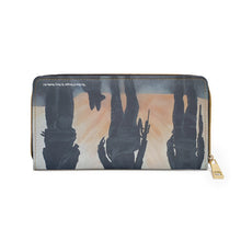 Load image into Gallery viewer, Pockets for cash, c/cards, coins, & more. Stylish faux leather, lots of original artworks by Kerry Sandhu Art to choose from