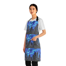 Load image into Gallery viewer, Apron - lightweight, silky finish 100% polyester, two front pockets. Many original artwork designs by Kerry Sandhu Art