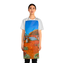 Load image into Gallery viewer, Apron - lightweight, silky finish 100% polyester, two front pockets. Many original artwork designs by Kerry Sandhu Art