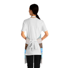 Load image into Gallery viewer, Apron - lightweight, silky finish 100% polyester, two front pockets. Many original artwork designs by Kerry Sandhu Art