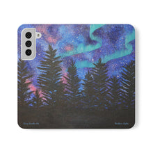 Load image into Gallery viewer, Northern Lights - PHONE CASE WALLET - by Kerry Sandhu Art