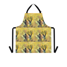 Load image into Gallery viewer, Apron - lightweight, silky finish 100% polyester, two front pockets. Many original artwork designs by Kerry Sandhu Art