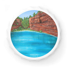 Load image into Gallery viewer, Plastic exterior w/ metallic bottom, magnetic back, 2 different opening mechanisms, matte finish. Art by Kerry Sandhu Art