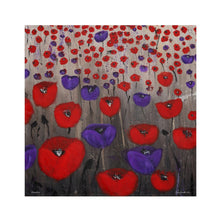 Load image into Gallery viewer, Soft to touch microfiber polyester, printed on top with non-printed white bottom, 4-piece napkin sets by Kerry Sandhu Art