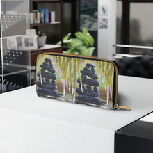 Load image into Gallery viewer, Pockets for cash, c/cards, coins, & more. Stylish faux leather, lots of original artworks by Kerry Sandhu Art to choose from