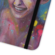 Load image into Gallery viewer, Raining Glitter - PHONE CASE WALLET for Samsung & iPhones - by Kerry Sandhu Art