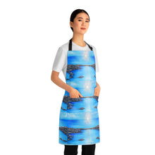 Load image into Gallery viewer, Apron - lightweight, silky finish 100% polyester, two front pockets. Many original artwork designs by Kerry Sandhu Art