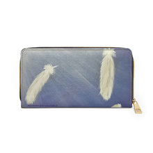 Load image into Gallery viewer, Pockets for cash, c/cards, coins, & more. Stylish faux leather, lots of original artworks by Kerry Sandhu Art to choose from