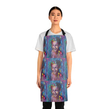 Load image into Gallery viewer, Apron - lightweight, silky finish 100% polyester, two front pockets. Many original artwork designs by Kerry Sandhu Art