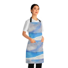 Load image into Gallery viewer, Apron - lightweight, silky finish 100% polyester, two front pockets. Many original artwork designs by Kerry Sandhu Art