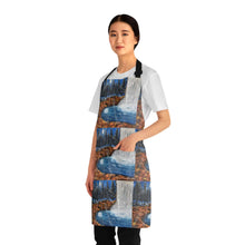 Load image into Gallery viewer, Apron - lightweight, silky finish 100% polyester, two front pockets. Many original artwork designs by Kerry Sandhu Art