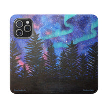 Load image into Gallery viewer, Northern Lights - PHONE CASE WALLET - by Kerry Sandhu Art