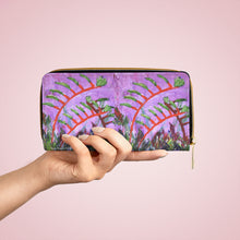 Load image into Gallery viewer, Pockets for cash, c/cards, coins, & more. Stylish faux leather, lots of original artworks by Kerry Sandhu Art to choose from