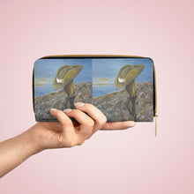 Load image into Gallery viewer, Pockets for cash, c/cards, coins, & more. Stylish faux leather, lots of original artworks by Kerry Sandhu Art to choose from