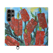 Load image into Gallery viewer, Rustic Bottle Brush - PHONE CASE WALLET - by Kerry Sandhu Art