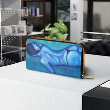 Load image into Gallery viewer, Pockets for cash, c/cards, coins, & more. Stylish faux leather, lots of original artworks by Kerry Sandhu Art to choose from