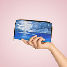 Load image into Gallery viewer, Pockets for cash, c/cards, coins, & more. Stylish faux leather, lots of original artworks by Kerry Sandhu Art to choose from