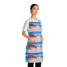Load image into Gallery viewer, Apron - lightweight, silky finish 100% polyester, two front pockets. Many original artwork designs by Kerry Sandhu Art