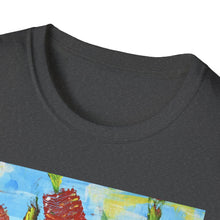 Load image into Gallery viewer, T-Shirt made from very soft materials, no side seams. Feels like bliss to wear! Many designs by Kerry Sandhu Art