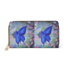 Load image into Gallery viewer, Pockets for cash, c/cards, coins, & more. Stylish faux leather, lots of original artworks by Kerry Sandhu Art to choose from