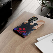 Load image into Gallery viewer, Phone case with an Australian and New Zealand soldier back to back with light-horsemen in the background and poppies in the foreground