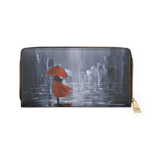 Load image into Gallery viewer, Pockets for cash, c/cards, coins, & more. Stylish faux leather, lots of original artworks by Kerry Sandhu Art to choose from