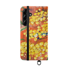 Load image into Gallery viewer, Rustic Wattle - PHONE CASE WALLET for Samsung & iPhones - by Kerry Sandhu Art