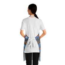 Load image into Gallery viewer, Apron - lightweight, silky finish 100% polyester, two front pockets. Many original artwork designs by Kerry Sandhu Art