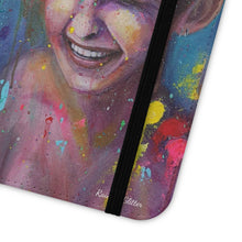 Load image into Gallery viewer, Raining Glitter - PHONE CASE WALLET for Samsung & iPhones - by Kerry Sandhu Art
