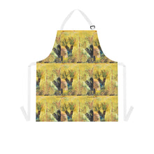 Load image into Gallery viewer, Apron - lightweight, silky finish 100% polyester, two front pockets. Many original artwork designs by Kerry Sandhu Art