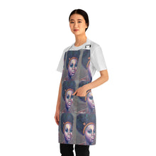 Load image into Gallery viewer, Apron - lightweight, silky finish 100% polyester, two front pockets. Many original artwork designs by Kerry Sandhu Art