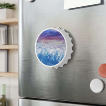 Load image into Gallery viewer, Plastic exterior w/ metallic bottom, magnetic back, 2 different opening mechanisms, matte finish. Art by Kerry Sandhu Art