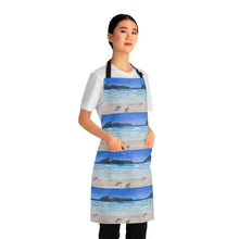 Load image into Gallery viewer, Apron - lightweight, silky finish 100% polyester, two front pockets. Many original artwork designs by Kerry Sandhu Art