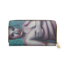 Load image into Gallery viewer, Pockets for cash, c/cards, coins, & more. Stylish faux leather, lots of original artworks by Kerry Sandhu Art to choose from