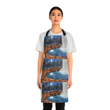 Load image into Gallery viewer, Apron - lightweight, silky finish 100% polyester, two front pockets. Many original artwork designs by Kerry Sandhu Art