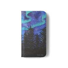 Load image into Gallery viewer, Northern Lights - PHONE CASE WALLET - by Kerry Sandhu Art