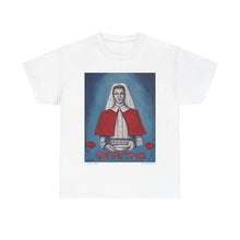 Load image into Gallery viewer, WWI Nurse in a red cape, holding a pan with red poppies and the word Devotion at the bottom