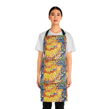 Load image into Gallery viewer, Apron - lightweight, silky finish 100% polyester, two front pockets. Many original artwork designs by Kerry Sandhu Art