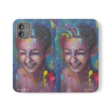 Load image into Gallery viewer, Raining Glitter - PHONE CASE WALLET for Samsung & iPhones - by Kerry Sandhu Art