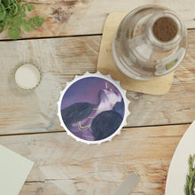 Load image into Gallery viewer, Plastic exterior w/ metallic bottom, magnetic back, 2 different opening mechanisms, matte finish. Art by Kerry Sandhu Art