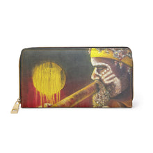 Load image into Gallery viewer, Pockets for cash, c/cards, coins, & more. Stylish faux leather, lots of original artworks by Kerry Sandhu Art to choose from