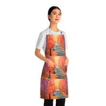 Load image into Gallery viewer, Apron - lightweight, silky finish 100% polyester, two front pockets. Many original artwork designs by Kerry Sandhu Art